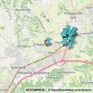 Mappa Viale Italia, 36051 Creazzo VI, Italia (1.89353)