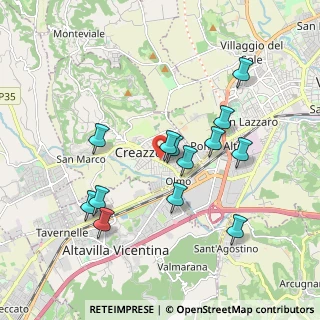 Mappa Viale Italia, 36051 Creazzo VI, Italia (1.75846)