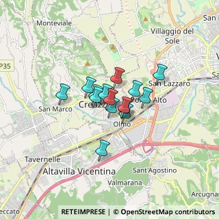 Mappa Viale Italia, 36051 Creazzo VI, Italia (0.95)