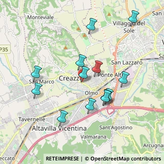 Mappa Viale Italia, 36051 Creazzo VI, Italia (1.87692)