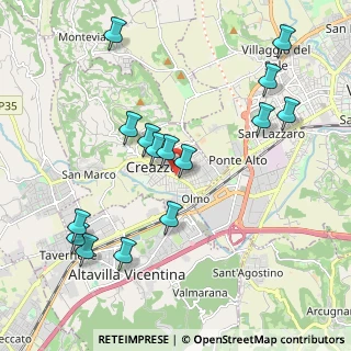 Mappa Viale Italia, 36051 Creazzo VI, Italia (2.142)
