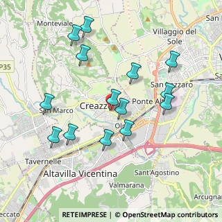 Mappa Viale Italia, 36051 Creazzo VI, Italia (1.92071)
