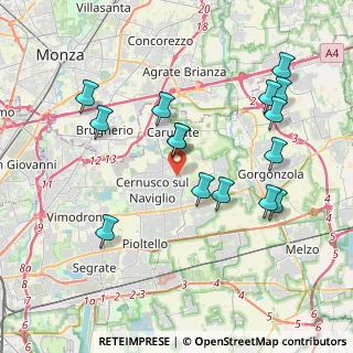 Mappa Via Anguissola Sofonisba, 20063 Cernusco sul Naviglio MI, Italia (4.01867)