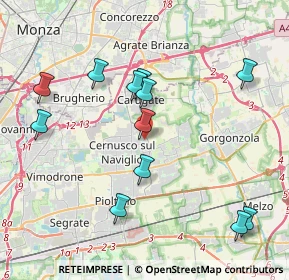Mappa Via Sofonisba Anguissola, 20063 Cernusco sul Naviglio MI, Italia (4.14)
