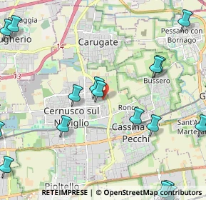 Mappa Via Sofonisba Anguissola, 20063 Cernusco sul Naviglio MI, Italia (3.13632)