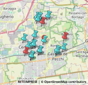 Mappa Via Sofonisba Anguissola, 20063 Cernusco sul Naviglio MI, Italia (1.574)