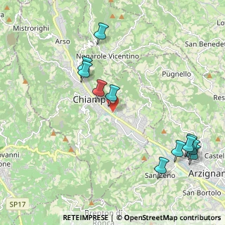 Mappa Via Stadio, 36072 Chiampo VI, Italia (2.42091)
