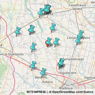 Mappa Via Rolando da Piazzola, 35016 Piazzola sul Brenta PD, Italia (9.1245)