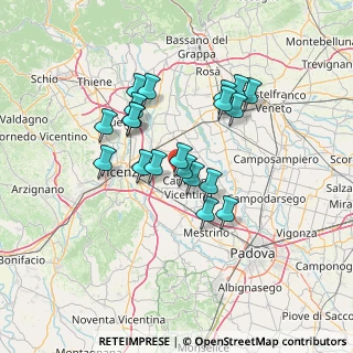 Mappa Via Capilane, 36043 Camisano Vicentino VI, Italia (11.457)
