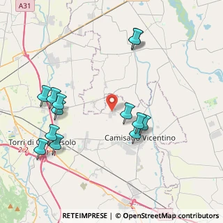 Mappa Via Capilane, 36043 Camisano Vicentino VI, Italia (4.35769)
