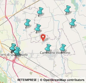 Mappa Via Capilane, 36043 Camisano Vicentino VI, Italia (4.8275)