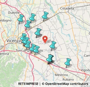 Mappa Via Capilane, 36043 Camisano Vicentino VI, Italia (7.03765)