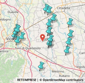 Mappa Via Capilane, 36043 Camisano Vicentino VI, Italia (7.7575)