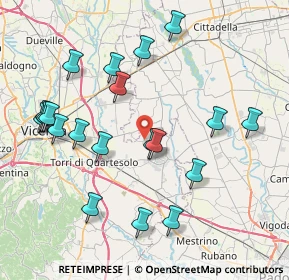 Mappa Via Capilane, 36043 Camisano Vicentino VI, Italia (8.531)