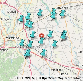Mappa Via Capilane, 36043 Camisano Vicentino VI, Italia (7.238)