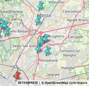 Mappa Via Carlo Levi, 20093 Cologno Monzese MI, Italia (6.798)