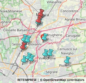 Mappa Via Carlo Levi, 20093 Cologno Monzese MI, Italia (3.79067)