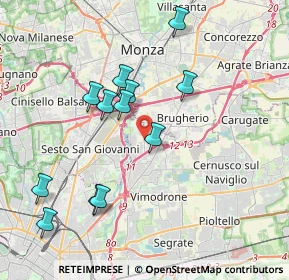 Mappa Via Carlo Levi, 20093 Cologno Monzese MI, Italia (3.8025)