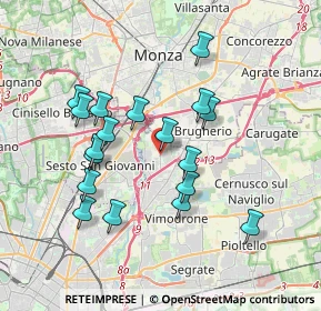 Mappa Via Carlo Levi, 20093 Cologno Monzese MI, Italia (3.39222)