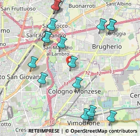 Mappa Via Carlo Levi, 20093 Cologno Monzese MI, Italia (2.37824)