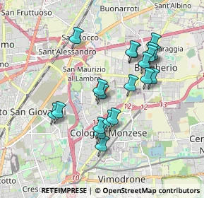 Mappa Via Carlo Levi, 20093 Cologno Monzese MI, Italia (1.6585)