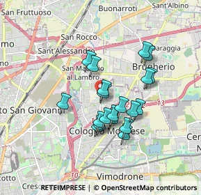Mappa Via Carlo Levi, 20093 Cologno Monzese MI, Italia (1.392)