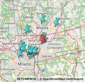 Mappa Viale Lombardia, 20093 Cologno Monzese MI, Italia (6.23267)
