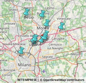 Mappa Via Carlo Levi, 20093 Cologno Monzese MI, Italia (4.97455)