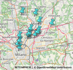 Mappa Viale Lombardia, 20093 Cologno Monzese MI, Italia (5.656)