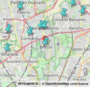 Mappa Bresso, 20091 Bresso MI, Italia (2.74917)