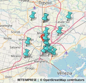 Mappa Via Martiri di Belfiore, 31021 Mogliano Veneto TV, Italia (5.71857)