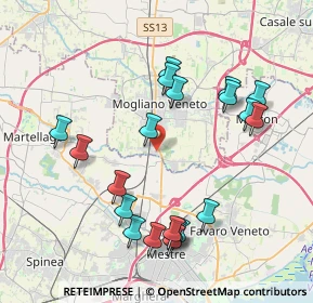 Mappa Via Martiri di Belfiore, 31021 Mogliano Veneto TV, Italia (4.118)