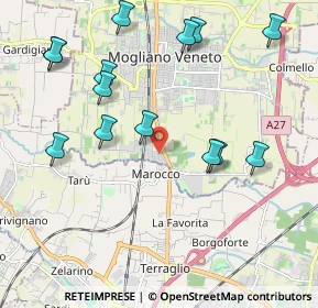Mappa Via Martiri di Belfiore, 31021 Mogliano Veneto TV, Italia (2.27714)