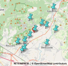 Mappa Via Pieve, 25080 Nuvolento BS, Italia (3.61333)