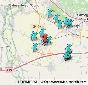 Mappa Via S. Bernardino, 25032 Chiari BS, Italia (3.2365)