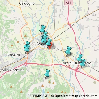 Mappa Via dello Stadio, 36100 Vicenza VI, Italia (3.06929)