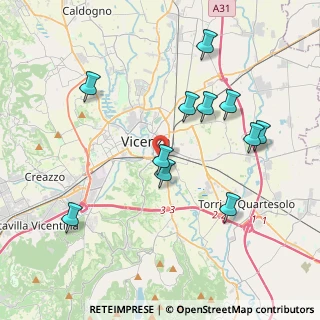 Mappa Via dello Stadio, 36100 Vicenza VI, Italia (3.95455)