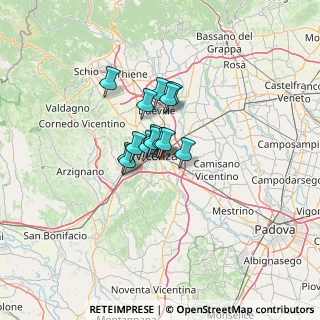 Mappa Via Leone Leoni, 36100 Vicenza VI, Italia (6.76286)