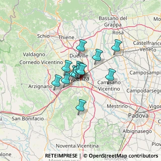 Mappa Via dello Stadio, 36100 Vicenza VI, Italia (7.50357)