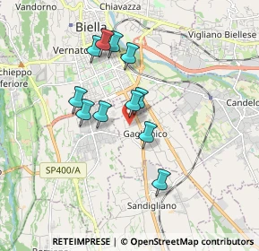 Mappa Via Carso, 13894 Gaglianico BI, Italia (1.43909)