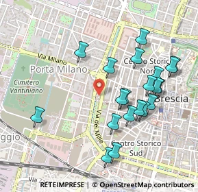 Mappa Via dei Mille, 25123 Brescia BS, Italia (0.4935)
