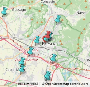 Mappa Via dei Mille, 25123 Brescia BS, Italia (3.75615)
