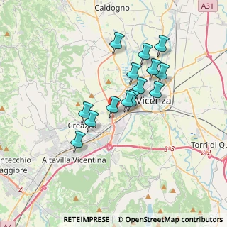 Mappa Via Ernesto Teodoro Moneta, 36100 Vicenza VI, Italia (2.91714)