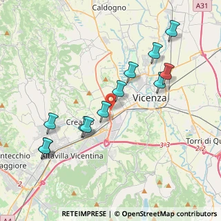 Mappa Via Ernesto Teodoro Moneta, 36100 Vicenza VI, Italia (4.08083)