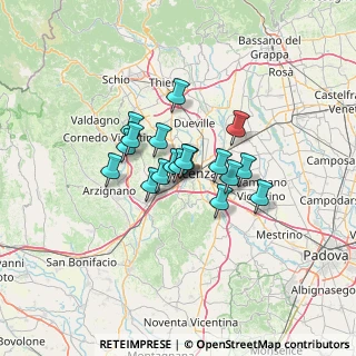 Mappa Via Ernesto Teodoro Moneta, 36100 Vicenza VI, Italia (8.39333)