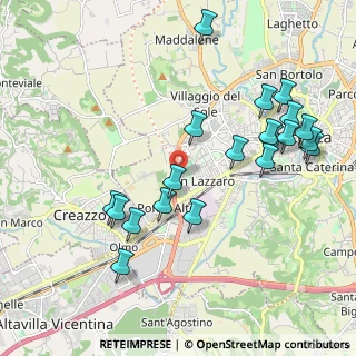 Mappa Via Ernesto Teodoro Moneta, 36100 Vicenza VI, Italia (2.176)