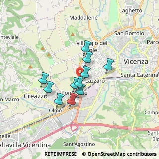 Mappa Via Ernesto Teodoro Moneta, 36100 Vicenza VI, Italia (1.28545)