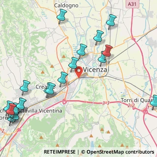 Mappa Via Ferreto de Ferreti, 36100 Vicenza VI, Italia (5.9615)