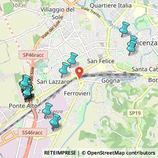 Mappa Via Ferreto de Ferreti, 36100 Vicenza VI, Italia (1.45)
