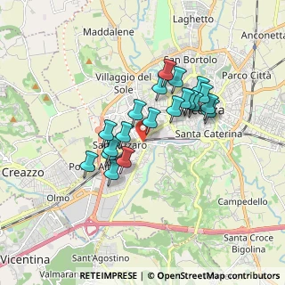 Mappa Via Ferreto de Ferreti, 36100 Vicenza VI, Italia (1.413)